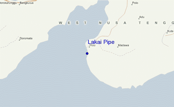 locatiekaart van Lakai Pipe