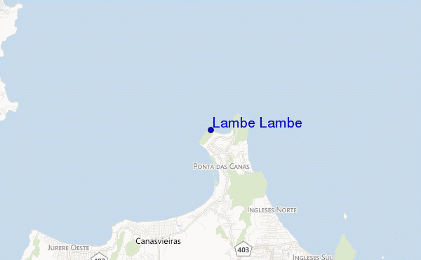 locatiekaart van Lambe Lambe