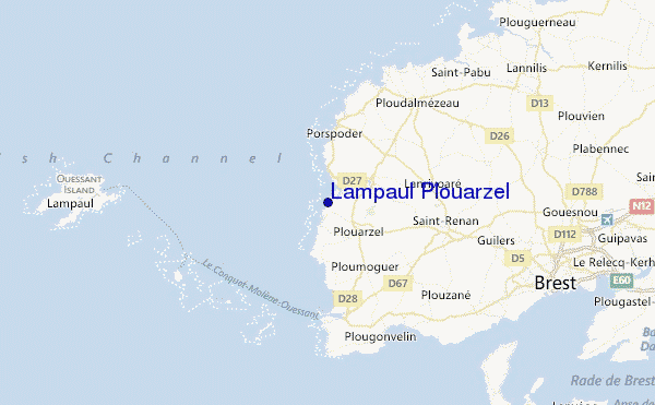 Lampaul Plouarzel Location Map