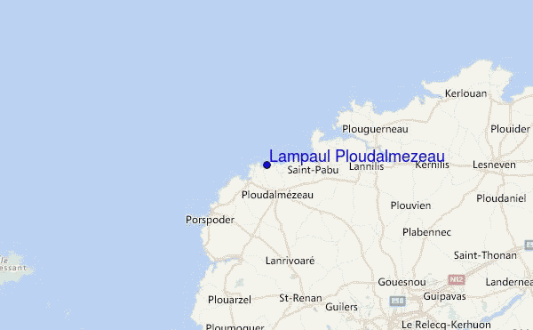 Lampaul Ploudalmezeau Location Map