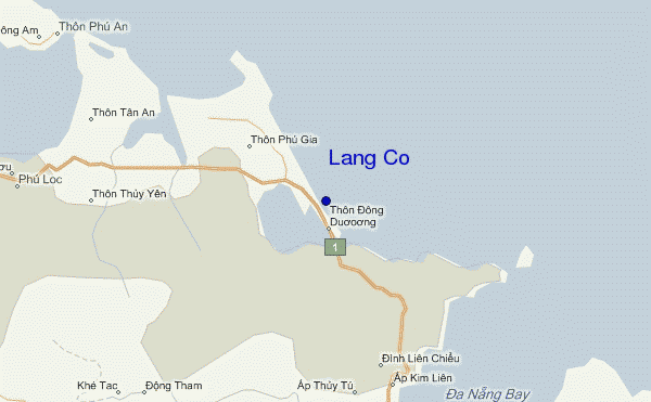 locatiekaart van Lang Co