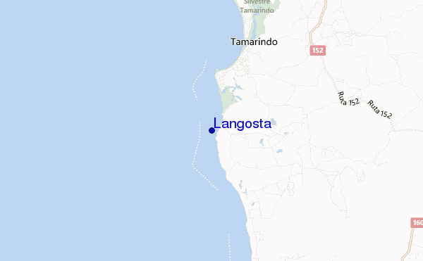 locatiekaart van Langosta