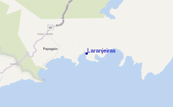 locatiekaart van Laranjeiras