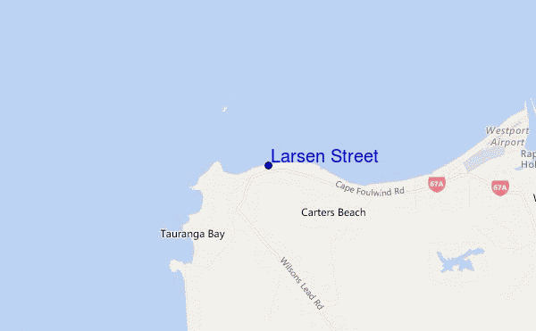 locatiekaart van Larsen Street