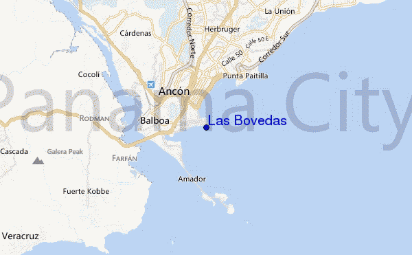 locatiekaart van Las Bovedas