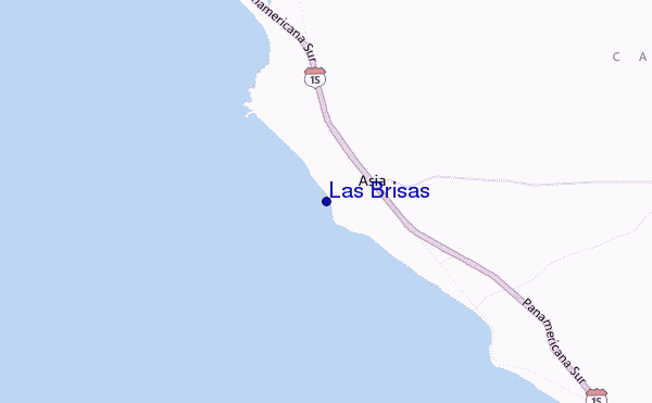 locatiekaart van Las Brisas