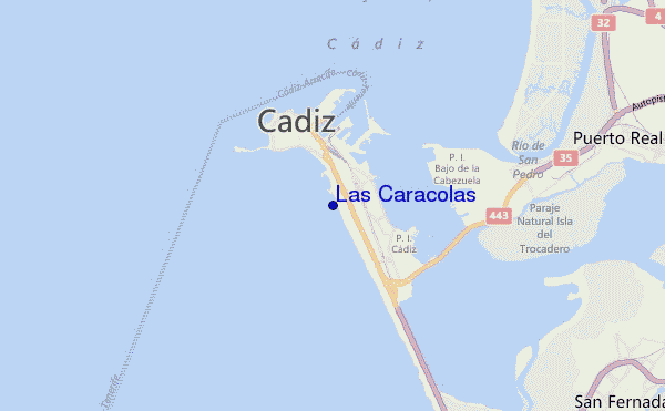 locatiekaart van Las Caracolas