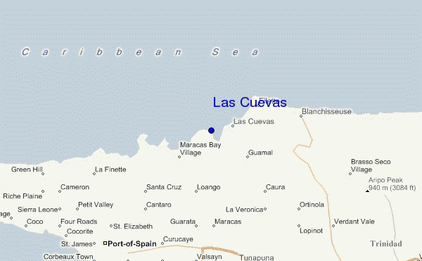 locatiekaart van Las Cuevas
