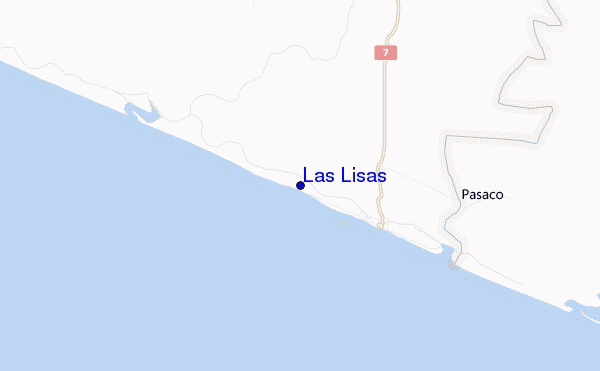 locatiekaart van Las Lisas