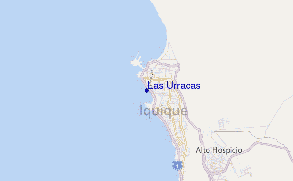 locatiekaart van Las Urracas