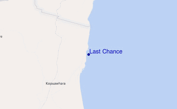 locatiekaart van Last Chance