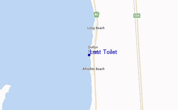 locatiekaart van Last Toilet