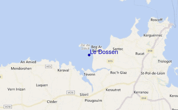 locatiekaart van Le Dossen