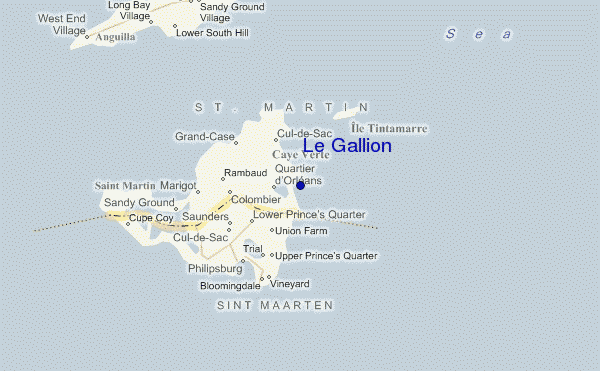 locatiekaart van Le Gallion