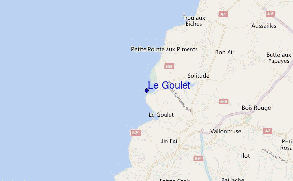 locatiekaart van Le Goulet