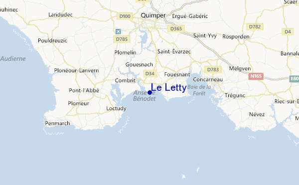 Le Letty Location Map