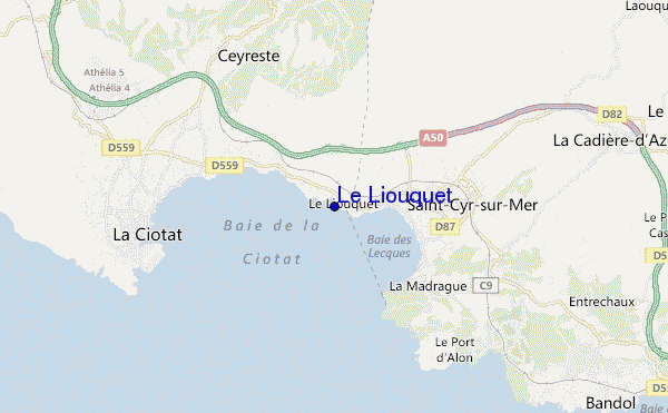 locatiekaart van Le Liouquet