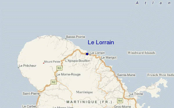 locatiekaart van Le Lorrain