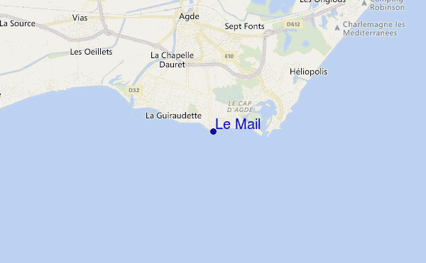 locatiekaart van Le Mail