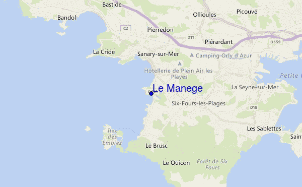 locatiekaart van Le Manege