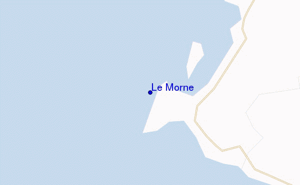 locatiekaart van Le Morne