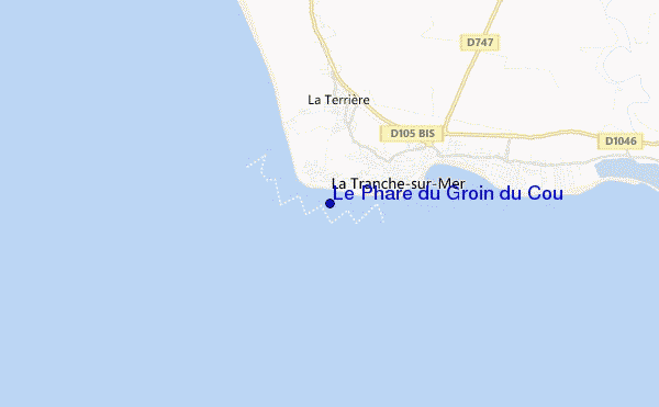 locatiekaart van Le Phare du Groin du Cou