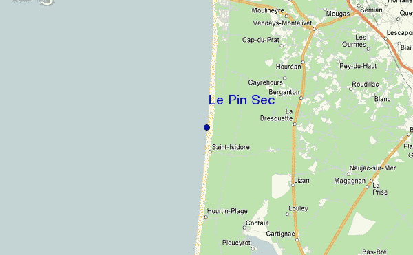 locatiekaart van Le Pin Sec