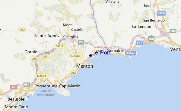 locatiekaart van Le Port
