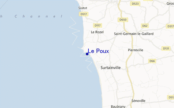 locatiekaart van Le Poux