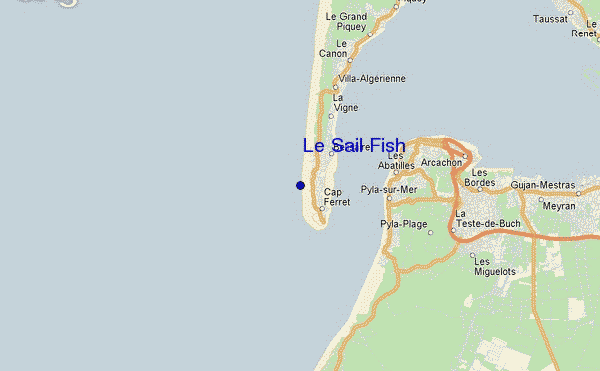 locatiekaart van Le Sail Fish