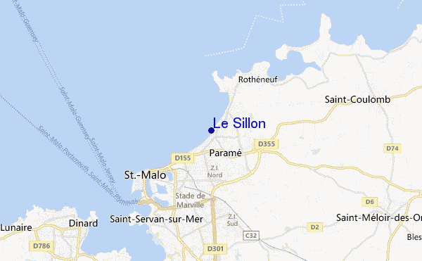 locatiekaart van Le Sillon