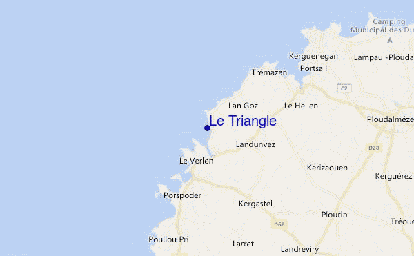 locatiekaart van Le Triangle