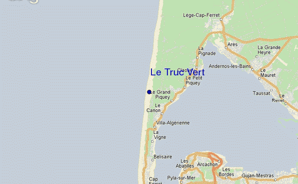 locatiekaart van Le Truc Vert