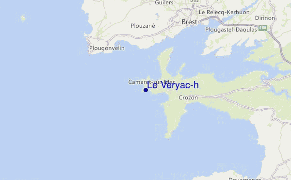 Le Veryac'h Location Map