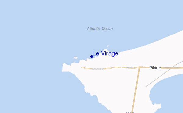 locatiekaart van Le Virage