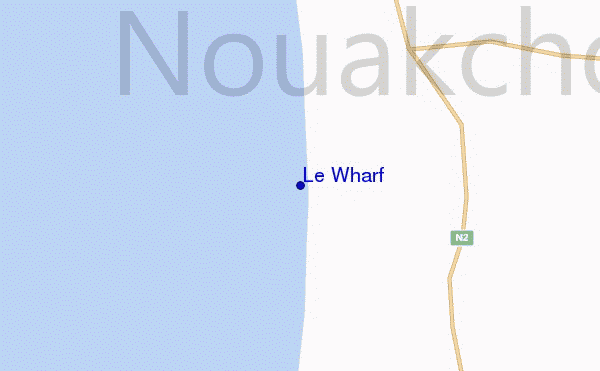 locatiekaart van Le Wharf