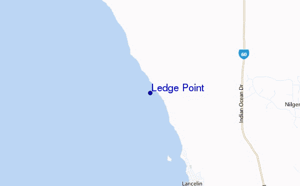 locatiekaart van Ledge Point