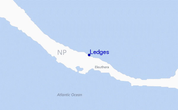 locatiekaart van Ledges