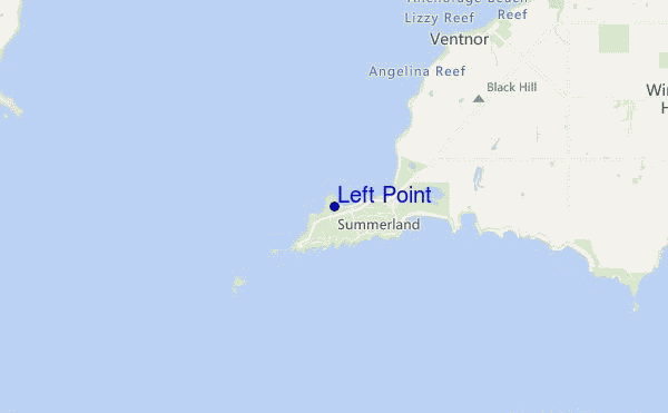 locatiekaart van Left Point