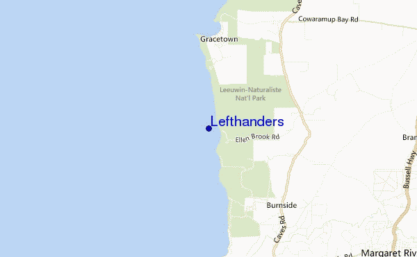 locatiekaart van Lefthanders