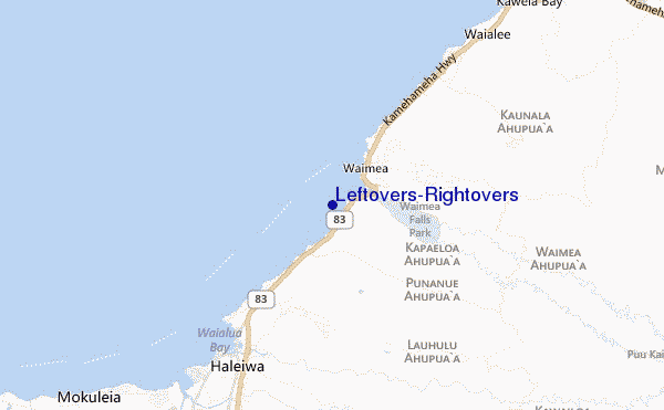 locatiekaart van Leftovers/Rightovers