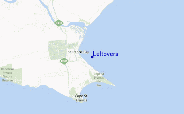locatiekaart van Leftovers