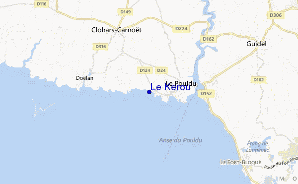 locatiekaart van Le Kerou