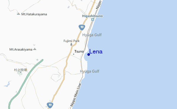 locatiekaart van Lena