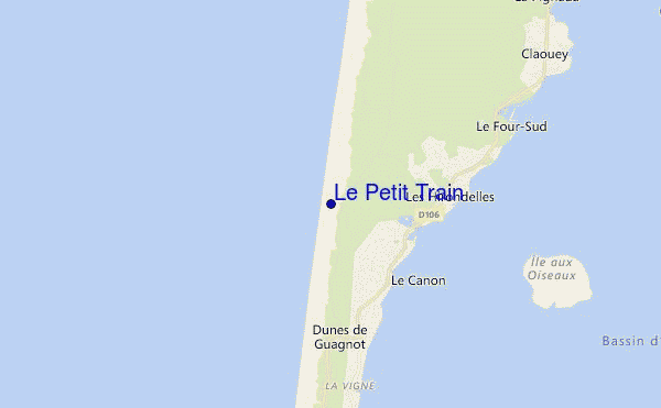 locatiekaart van Le Petit Train
