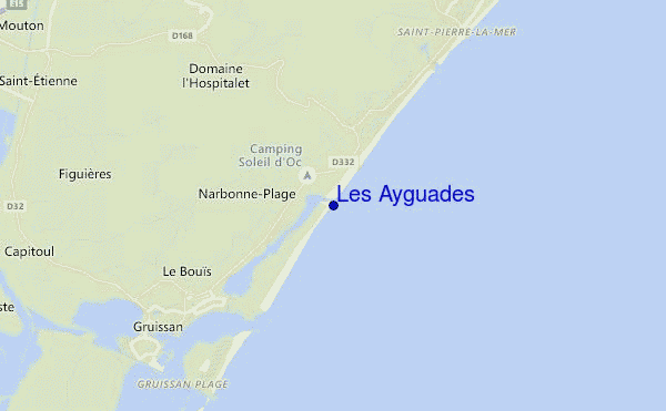 locatiekaart van Les Ayguades