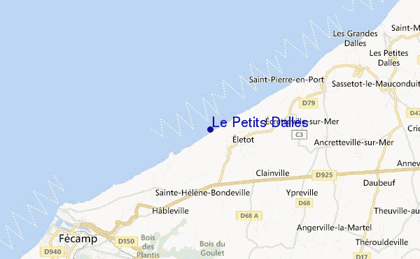 locatiekaart van Le Petits Dalles
