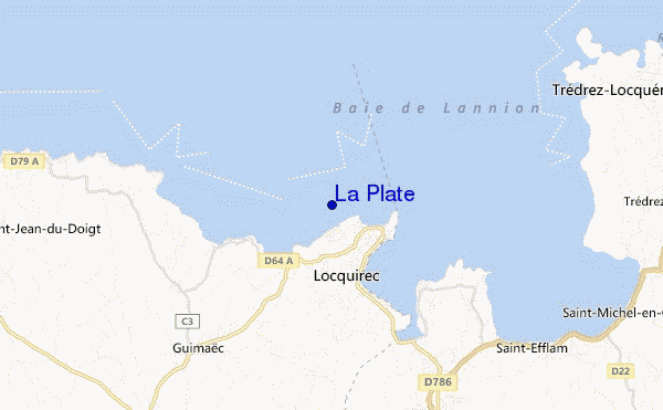 locatiekaart van La Plate