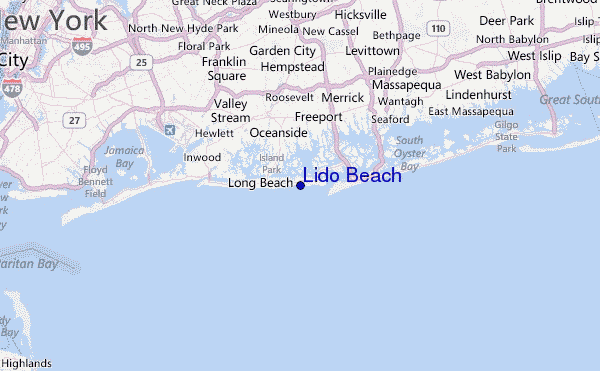 Lido Beach Location Map