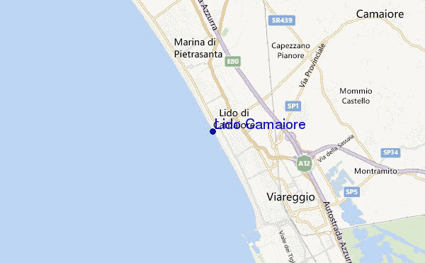 locatiekaart van Lido Camaiore